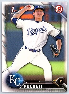2016 Bowman Draft A.J. Puckett Kansas City Royals #BD-85 - Image 1 of 2