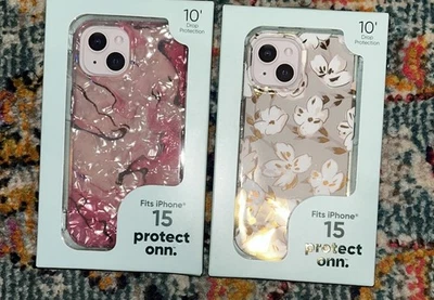 Protect Onn. iPhone 15 Cases Lot Of 2. New! - Image 1 of 3