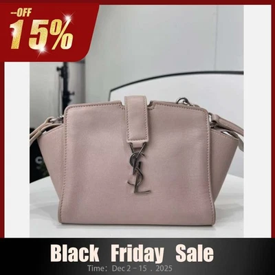 Auténtico bolso bandolera Saint Laurent Baby Cabas de cuero chyc rubor ebayAG Foto 1 de 4