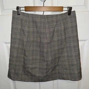 Aritzia Babaton Mini Pencil Skirt Plaid Houndstooth Multi Size 12 Women’s - Picture 1 of 5