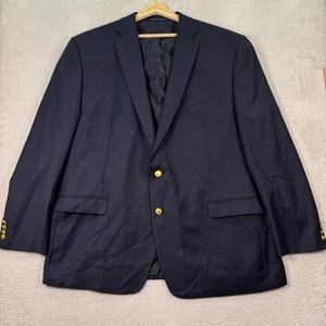 Lauren Ralph Lauren Blazer Sakko Herren 52 L Navy Wolle Goldknöpfe Preppy Freizeit - Bild 1 von 12