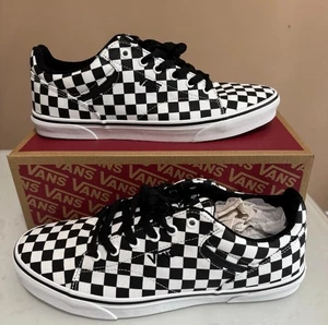 Vans Seldan Skate Shoes Checkerboard White Black Mens 12 NWB - Picture 1 of 6