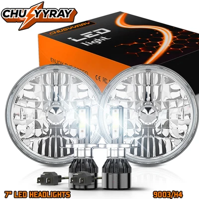 Faros LED redondos de 7 pulgadas alto/bajo FIT para Mercedes Benz 240D 300D 220D 300TD 280 Foto 1 de 4