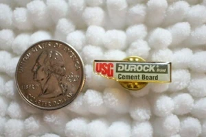 USG Durock Brand Cement Board Advertising Pin Pinback #27491 - Picture 1 of 2