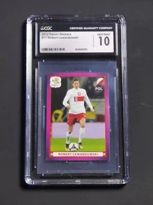 panini stickers UEFA champions league #77 Poland RC Robert Lewandowski CGC10 - Picture 1 of 1