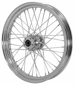 23" X 3" 40 Spoke Chrome Front Wheel Harley Road King Street Glide Touring 08-Up - Picture 1 of 1