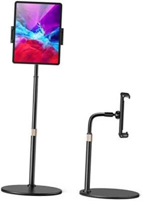  Tablet Stand and Holder Adjustable, Tablet Holder for Desk, Thick Case Black - Image 1 of 4