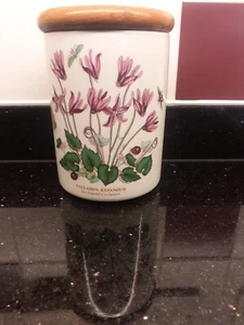 Portmeirion Botanic Garden (Cyclamen) Storage Container Jar - Picture 1 of 8