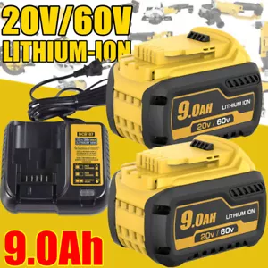 DCB609 Replacement for Dewalt 60 Volt 20V/60V Battery 9Ah DCB606 DCB612 /Charger - Picture 1 of 25