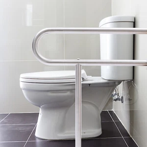 Wandstützgriff Klappgriff WC Haltegriff Klappbar Aufstehhilfe Toilette Stützhilf - Bild 1 von 12