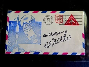 1971 Launch rocket of Apollo 14 to the Moon Shepard & Mitchell cover - Picture 1 of 4