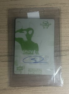 2022 Upper Deck Spider-Man Spider-Verse Shameik Moore Auto Printing Plate 1/1