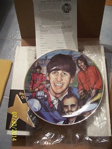 Ringo Starr Platinum Ed. Gartlan Artist Signed Plate Beatles Collector Club 9562 - Picture 1 of 8