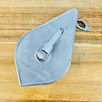 Irwin Co Strait Line Chalk Line Reel Plumb Bob Wilmington OH Vintage Made in USA - Image 1 of 4