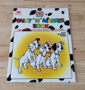 Walt Disney's 101 DALMATIANS PAINT N MARKER BOOK #1493 ©1993 Golden Book - Imagen 1 de 3