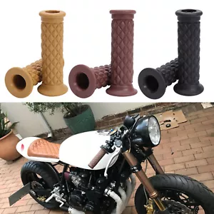 Empuñaduras de manillar de motocicleta 7/8" 22 mm 25 mm para Honda Kawasaki Yamaha Suzuki - Imagen 1 de 14
