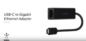 Belkin USB-C to Gigabit Ethernet Adapter - Black - F2CU040BTBLK - Bild 1 von 6