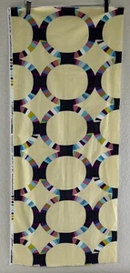 Robert Kaufman Cotton Fabric 12811 Kona Mod Quilt Rings Cynthia Frenette 2 FQs - Picture 1 of 8