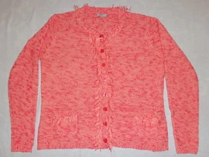 Pink Stylish Sweater Marco Pecci Pretty Lady Women's Cardigan Button-Down L 46 - Picture 1 of 12