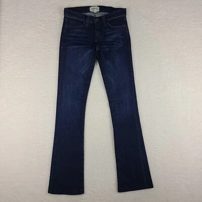 Current Elliott Jeans Womens 25-0 Blue The Slim Boot Cut Dark Wash Denim HEMMED - Image 1 of 4