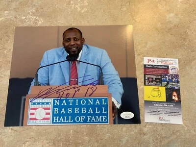Vladimir Guerrero SR HOF 2018 Autographed 8x10 Sports Photo JSA COA #MM91934 - Image 1 of 4