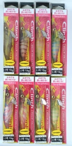 Lote de 8 plantillas de calamar Shimano Sephia Clinch Flashboost #3,5 19 g (hechas en Indonesia). - Imagen 1 de 10