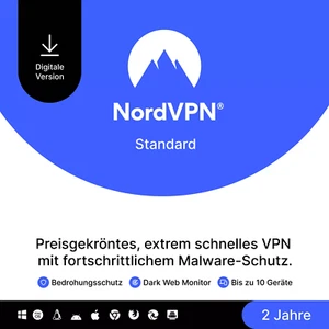 NordVPN Standard, 10 Geräte, 2 Jahre GLOBAL , VPN,2 years digitaler Code - Bild 1 von 1