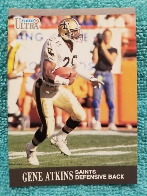 1991 FLEER ULTRA GENE ATKINS #205 NEW ORLEANS SAINTS - Image 1 of 4