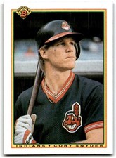 1990 Bowman Baseball Card Cory Snyder Cleveland Indians #336