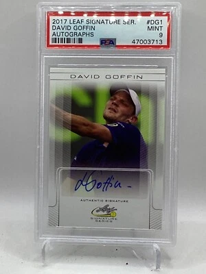 2017 Leaf Signature Series Tennis Auto #DG1 David Goffin PSA 9 - Image 1 of 2