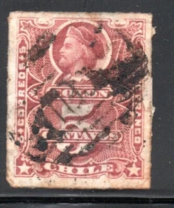 CHILE, COLON RULETEADO, 5 CTS, MATASELLOS CANCELLED (NEA0161 ) - Picture 1 of 1