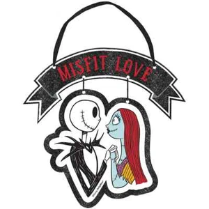 JACK & SALLY MISFIT AMOR COLGANTE DE PARED TIM BURTON'S PESADILLA ANTES DE NAVIDAD NUEVO - Imagen 1 de 1