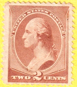 jis36 US STAMP SC# 210 2c 1883 *MINT NG CV$17.00 F+ 023d - Picture 1 of 2