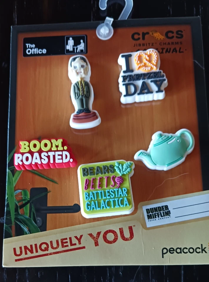 The Office Crocs Jibbitz Charms Uniquely You Limited Edition NEW Pack of 5 - Image 1 of 3