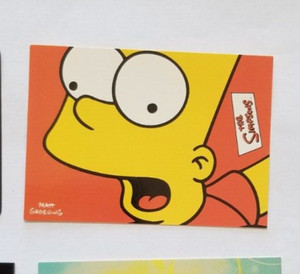 BART SIMPSONS  OCT 2000 INKWORKS PROMO CARD # P-1