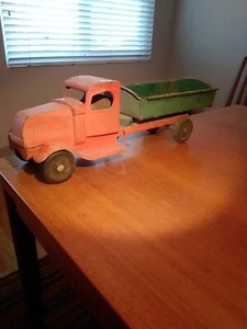 Turner 1930's Pressed Steel Mack Dump Truck For Restore Or ? - Picture 1 of 12
