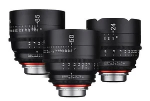 Rokinon XEEN 3 Lens Set Cine Lens Bundle for Sony E-Mount - 24mm + 50mm + 85mm - Picture 1 of 1