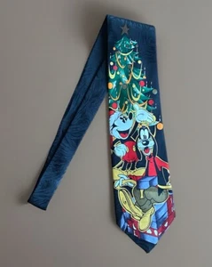 Mickey Mouse Goofy Christmas Tie / Mickey Unlimited / Rare Collector - Picture 1 of 4