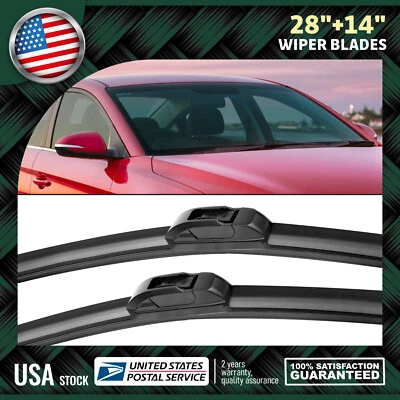 Juego de limpiaparabrisas de calidad superior 28"14" para Toyota Prius C 2012-2019 Foto 1 de 4