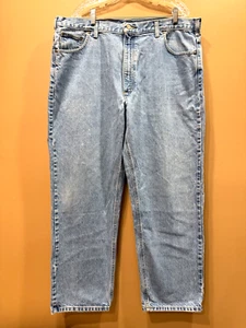 Vintage Carhartt Jeans Herren 42x30 Blau Denim Baggy Fit B160 STW - Bild 1 von 6