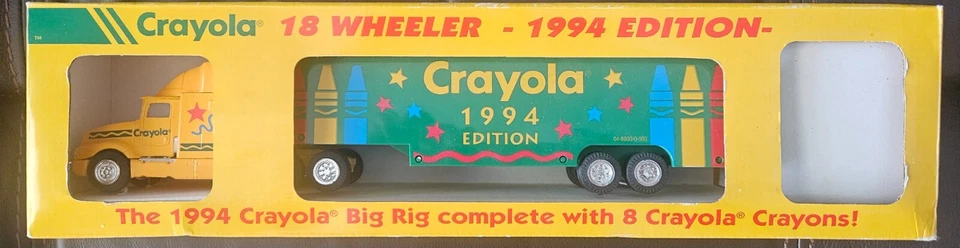 VINTAGE 1994 Edition Crayola 18 Wheeler NIB-NRFB Limited-Production - Image 1 of 3