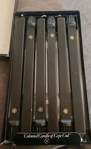 Colonial Candle Of Cape Cod Vintage Black 10” Square Taper Candles 6 - Count - Bild 1 von 6