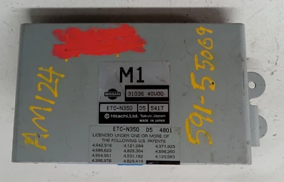 Unidad de módulo de control de transmisión Nissan Máxima 1995-1996 TCM OEM, 591-55069 Foto 1 de 4