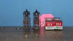Radio Tubes 12BH7A 12BH7 RCA AQ Code NOS Matched Pair - Picture 1 of 3