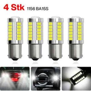 4x 12V BA15S P21 W LED 1156 Kaltweiß Rückfahrlicht Tagfahrlicht Birnenfür VWGolf - Bild 1 von 11