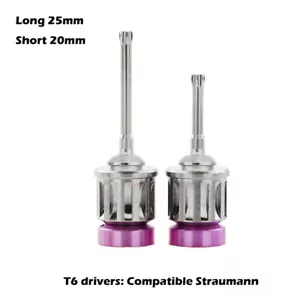Destornilladores manuales manuales Straumann largos cortos T6 2 piezas - Imagen 1 de 5