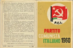 PCI PARTITO COMUNISTA ITALIANO TESSERA MILANO 1960 -Communist Party Member Card - Imagen 1 de 2