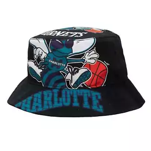 Mens Mitchell & Ness NBA CUT UP BUCKET HWC HORNETS - Picture 1 of 2