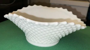 Vintage Westmoreland Hobnail Milch Glas große ovale Servierschüssel WC gestempelt - Bild 1 von 6