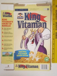 Scatola vuota per cereali QUAKER 2005 KING VITAMINA Z6B52 - Foto 1 di 2